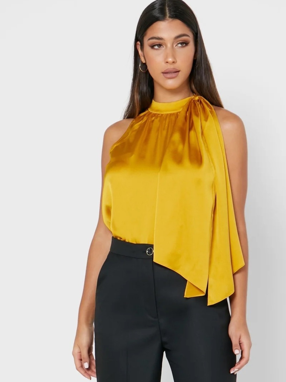Ted Baker London Elginn Scarf Neck Sleeveless Halter Top Women’s UK Size 5 US 14